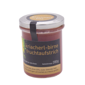 Kriacherl-Birne Fruchtaufstrich